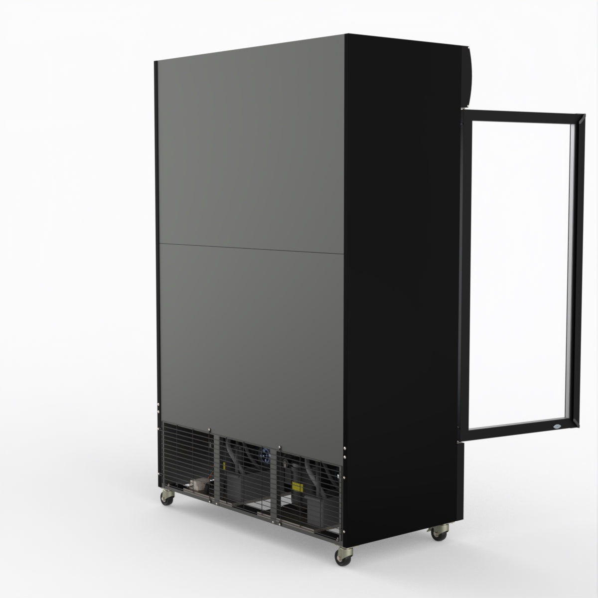 CLEARANCE - Thermaster Large Two Glass Door Colourbond Upright Drink Fridge LG-1200BP