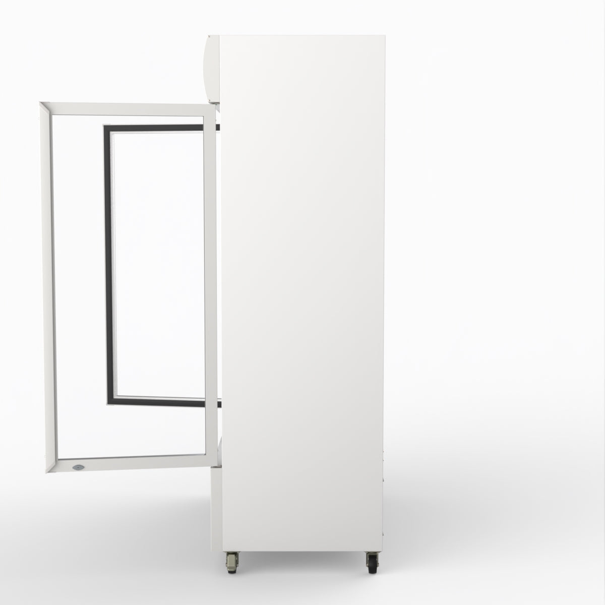 Thermaster 1200L Two Glass Door Colourbond Upright Drink Fridge White LG-1200BP