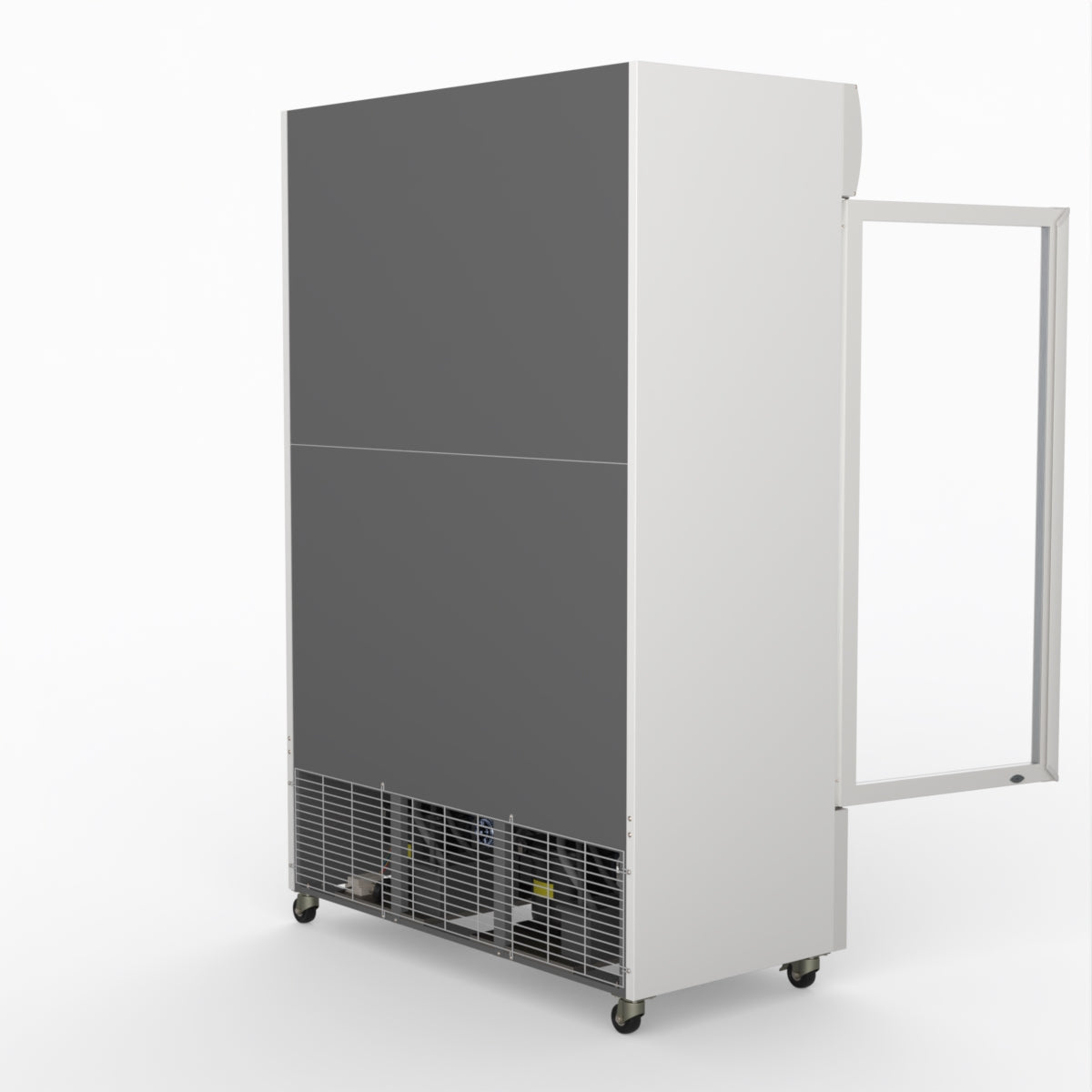 Thermaster 1200L Two Glass Door Colourbond Upright Drink Fridge White LG-1200BP