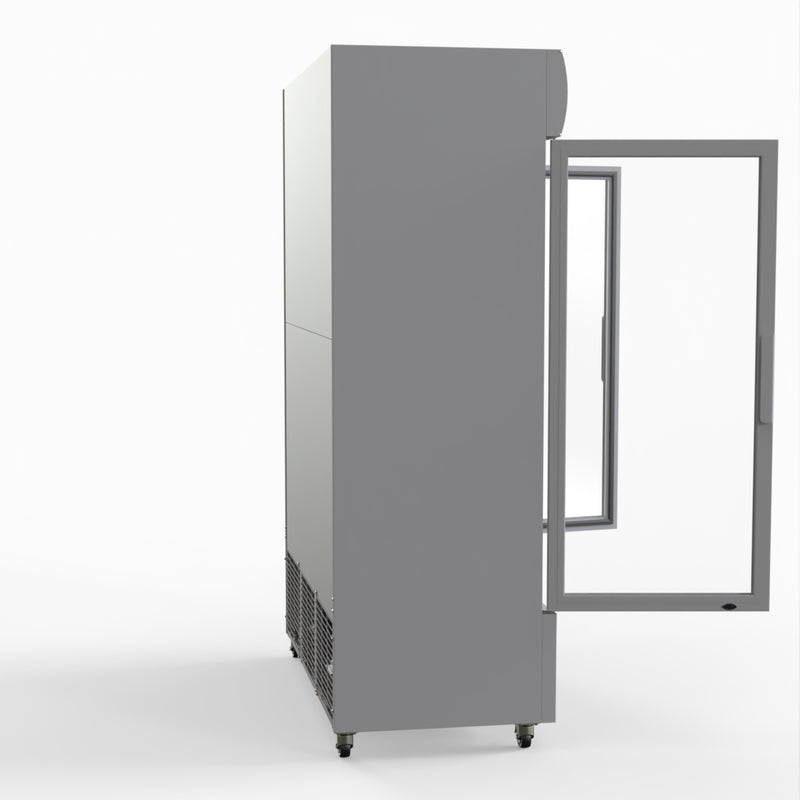 Thermaster Double Glass Door Colourbond Upright Drink Fridge LG-1200GT