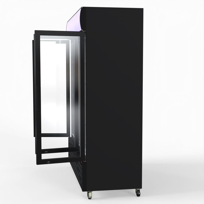 Thermaster Three Glass Door Colourbond Upright Drink Fridge LG-1203BP