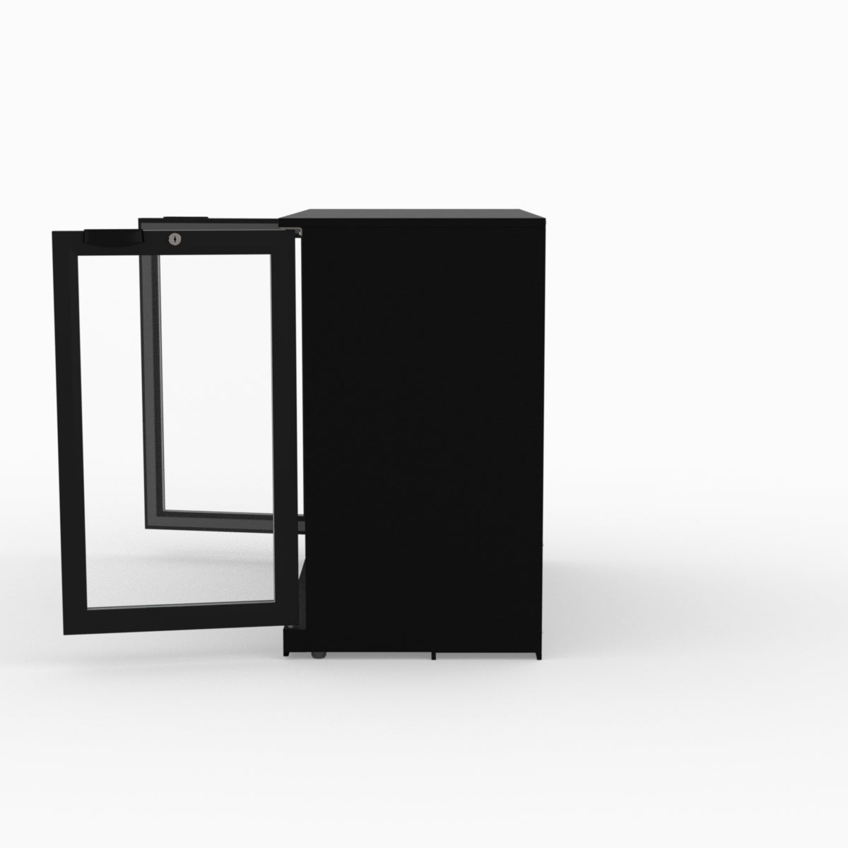 Thermaster Under Bench Double Tropicalised Heated Glass Doors Bar Cooler with Heater Switch - LG-208TD