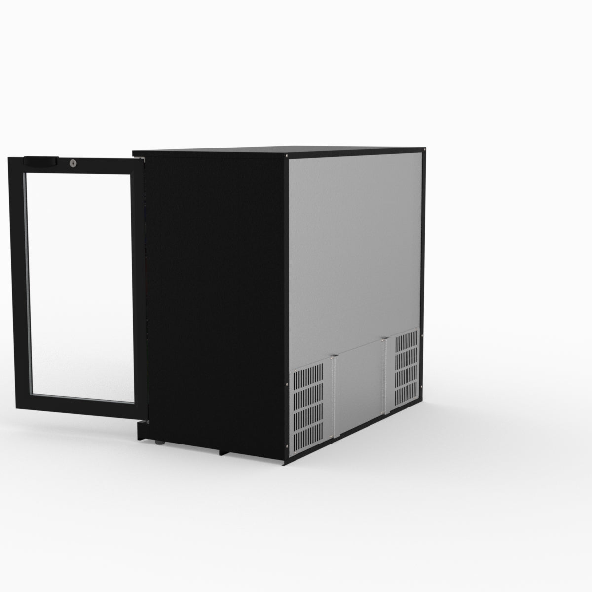 Thermaster Under Bench Double Tropicalised Heated Glass Doors Bar Cooler with Heater Switch - LG-208TD