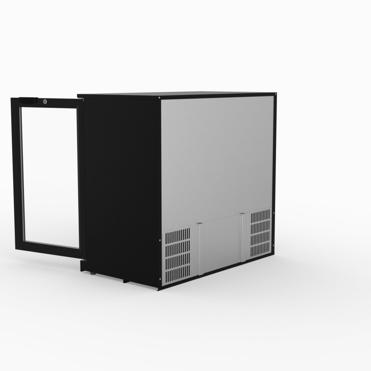 Thermaster Under Bench Double Tropicalised Heated Glass Doors Bar Cooler with Heater Switch - LG-208TD