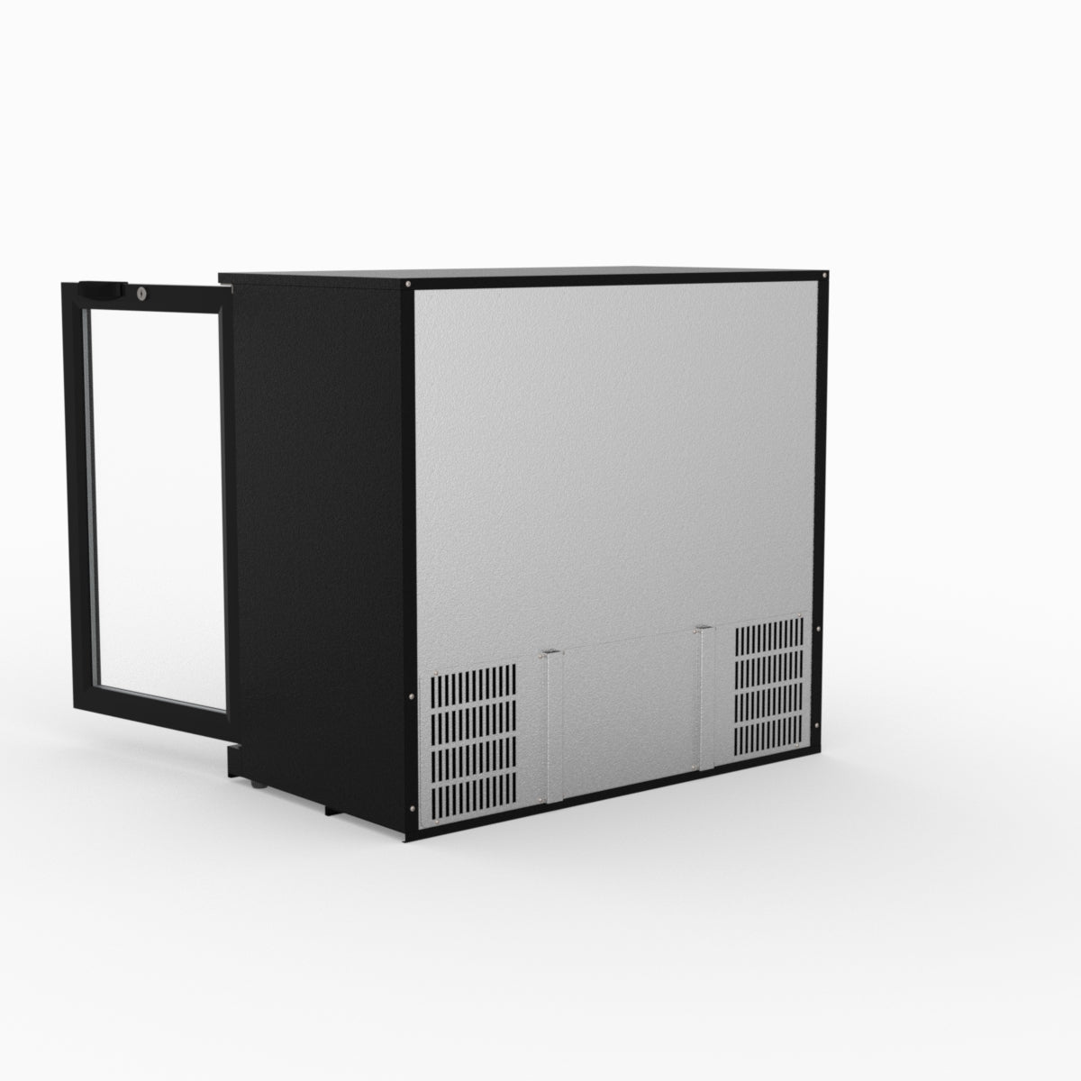 Thermaster Under Bench Double Tropicalised Heated Glass Doors Bar Cooler with Heater Switch - LG-208TD