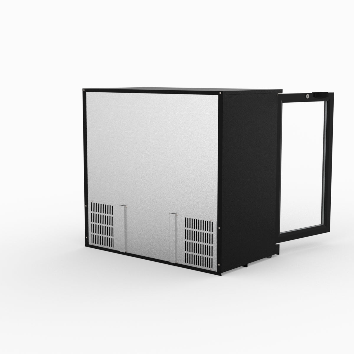 Thermaster Under Bench Double Tropicalised Heated Glass Doors Bar Cooler with Heater Switch - LG-208TD