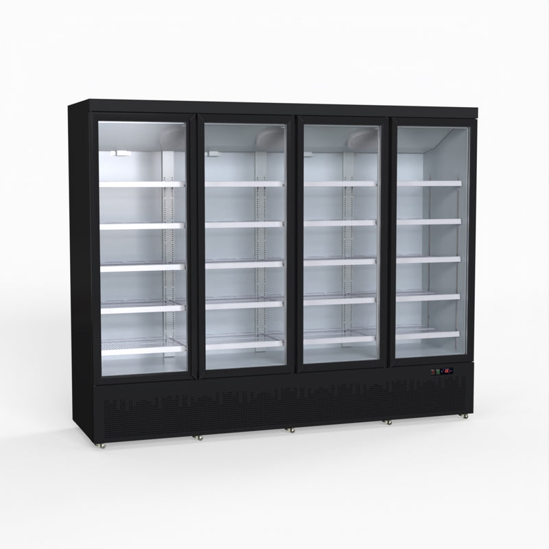 Thermaster Four Door Supermarket Fridge Black LG-2200BGBM