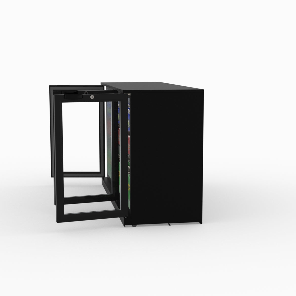 Thermaster Under Bench Three Tropicalised Heated Glass Doors Bar Cooler with Heater Switch - LG-330TD