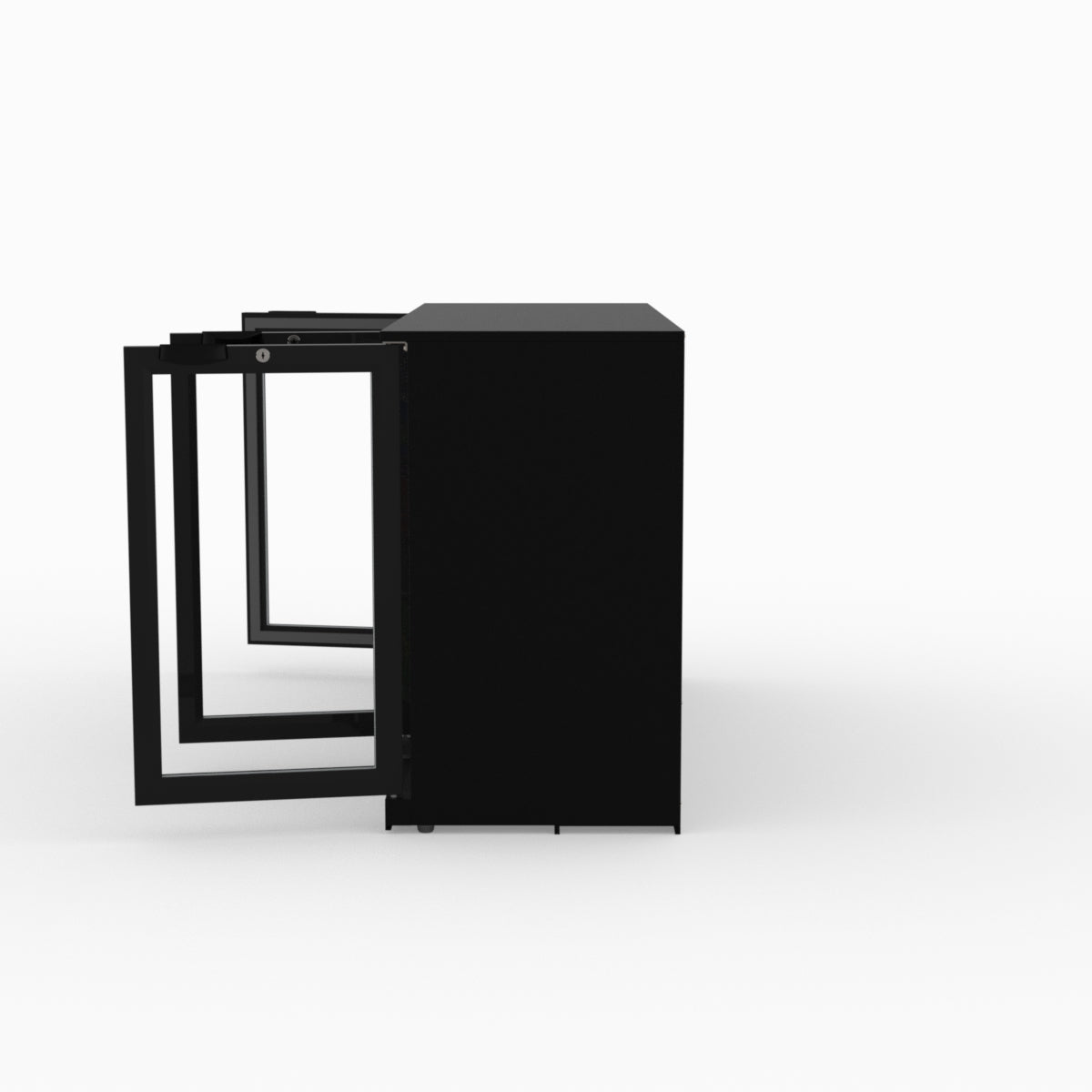 Thermaster Under Bench Three Tropicalised Heated Glass Doors Bar Cooler with Heater Switch - LG-330TD