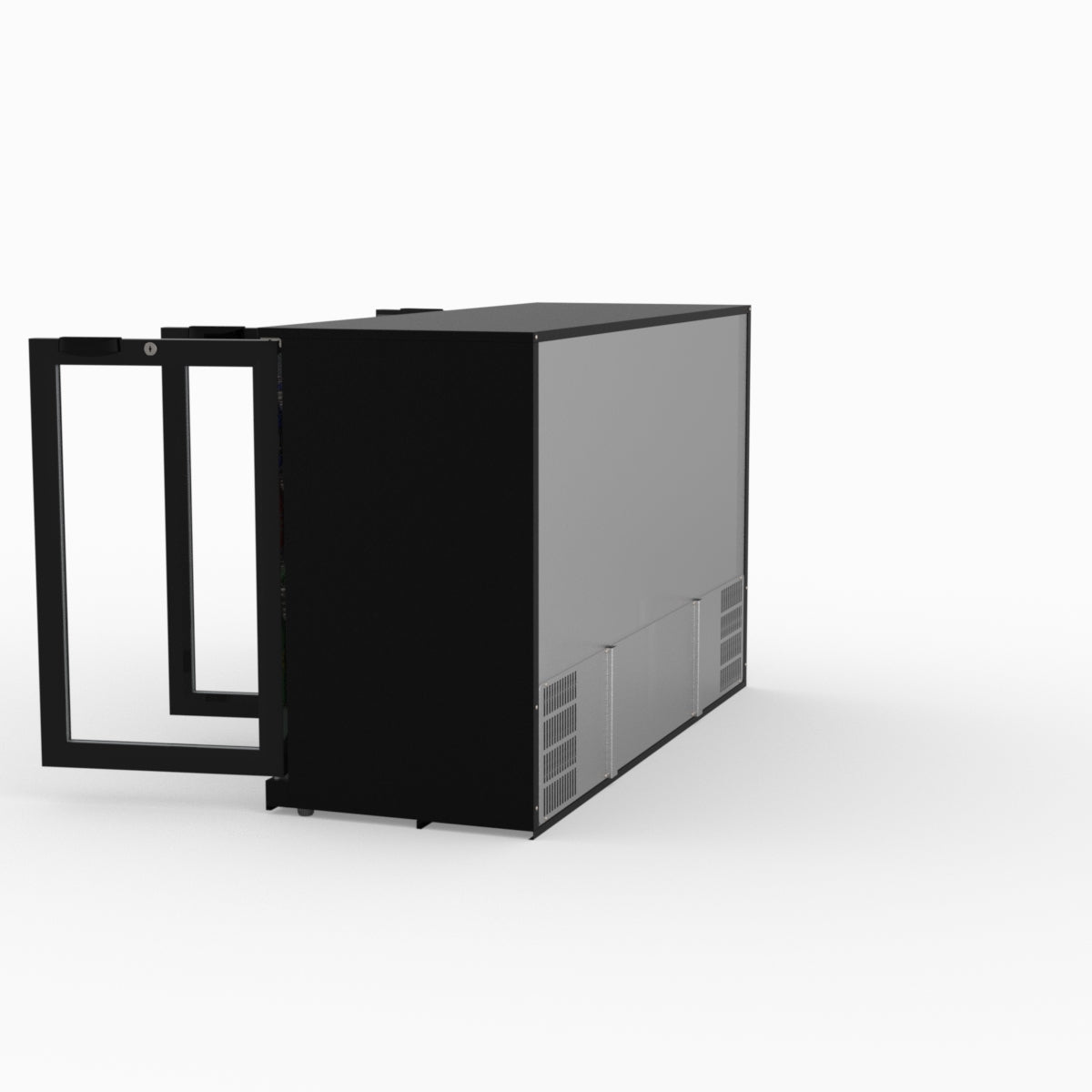Thermaster Under Bench Three Tropicalised Heated Glass Doors Bar Cooler with Heater Switch - LG-330TD