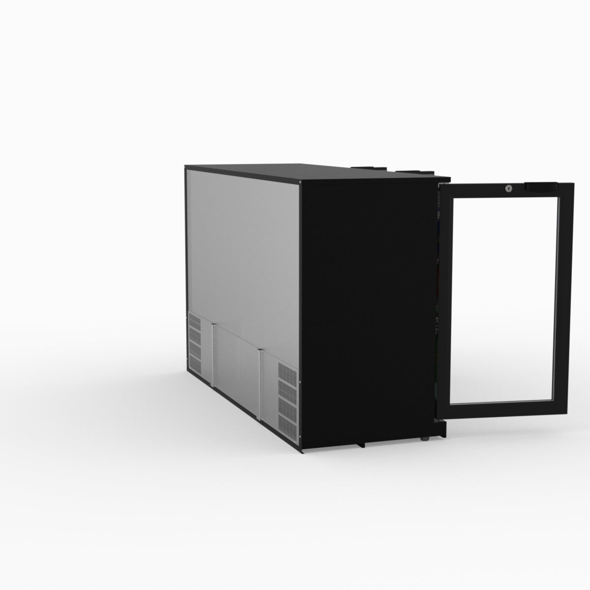 Thermaster Under Bench Three Tropicalised Heated Glass Doors Bar Cooler with Heater Switch - LG-330TD