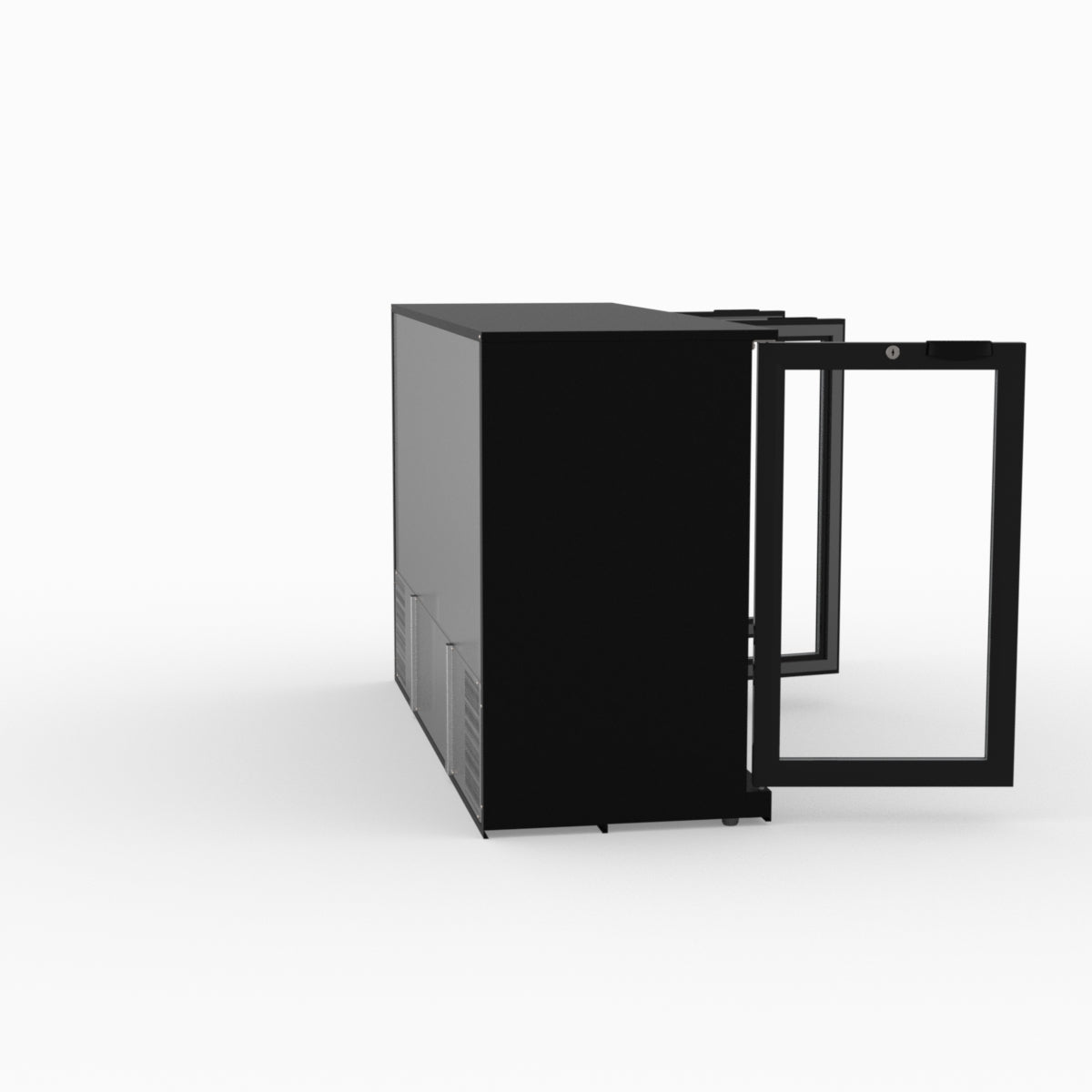 Thermaster Under Bench Three Tropicalised Heated Glass Doors Bar Cooler with Heater Switch - LG-330TD