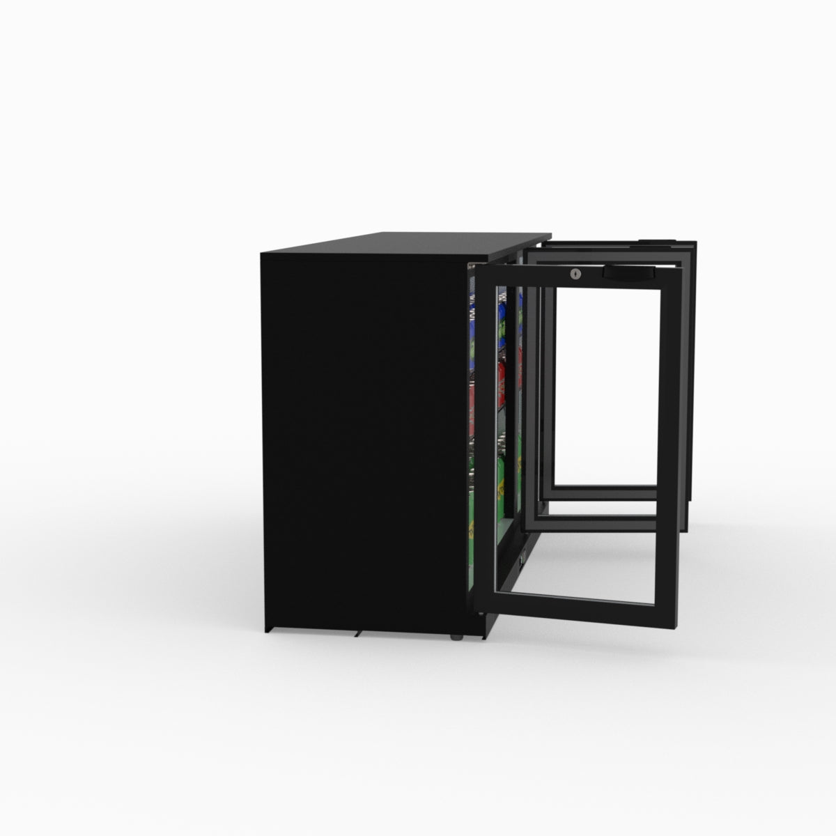 Thermaster Under Bench Three Tropicalised Heated Glass Doors Bar Cooler with Heater Switch - LG-330TD