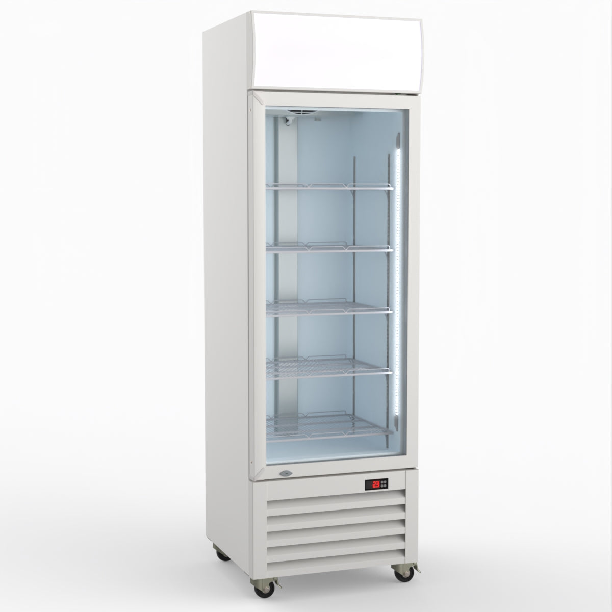 Thermaster Single Glass Door Colourbond Upright Drink Fridge - LG-370P