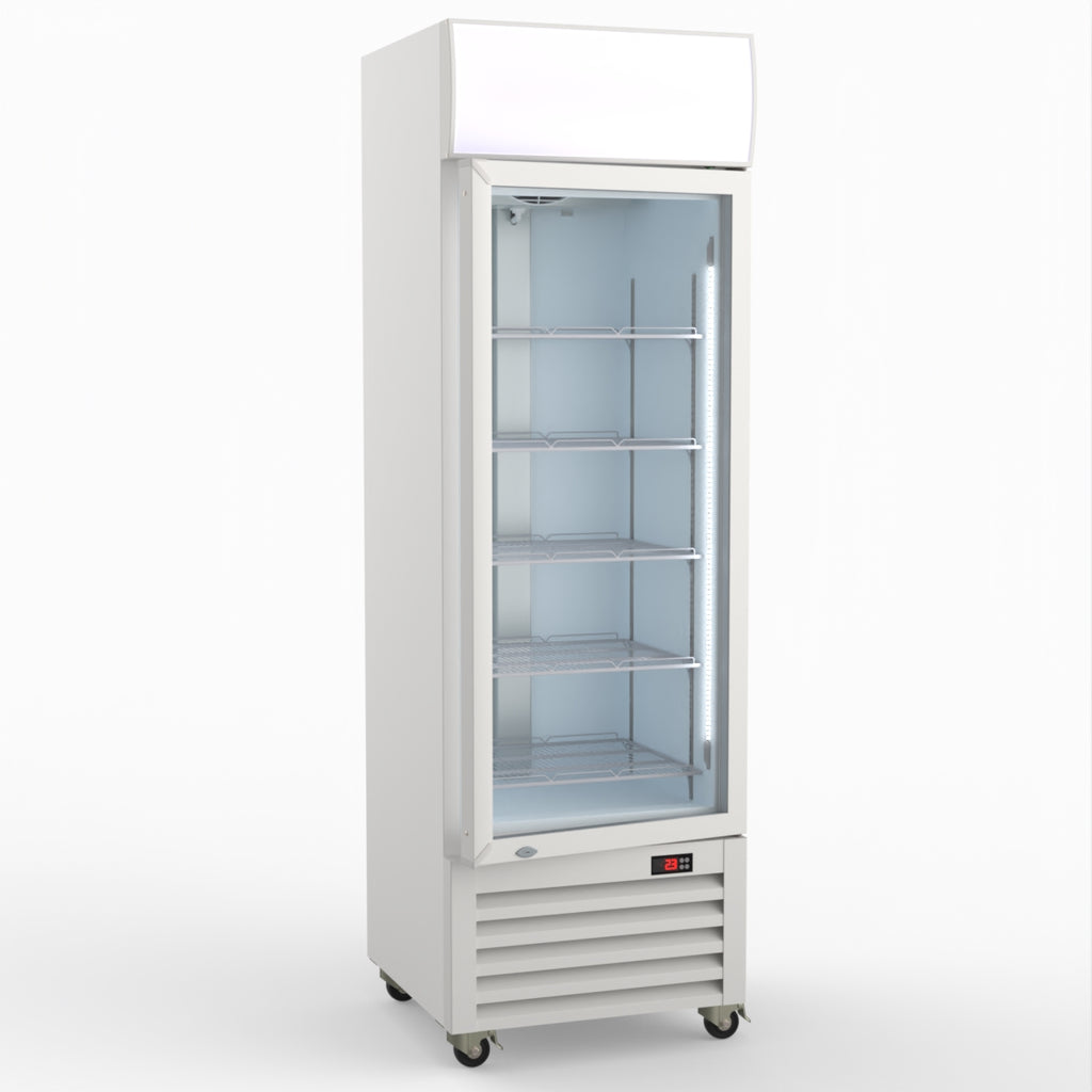 Thermaster Single Glass Door Colourbond Upright Drink Fridge - LG-370P