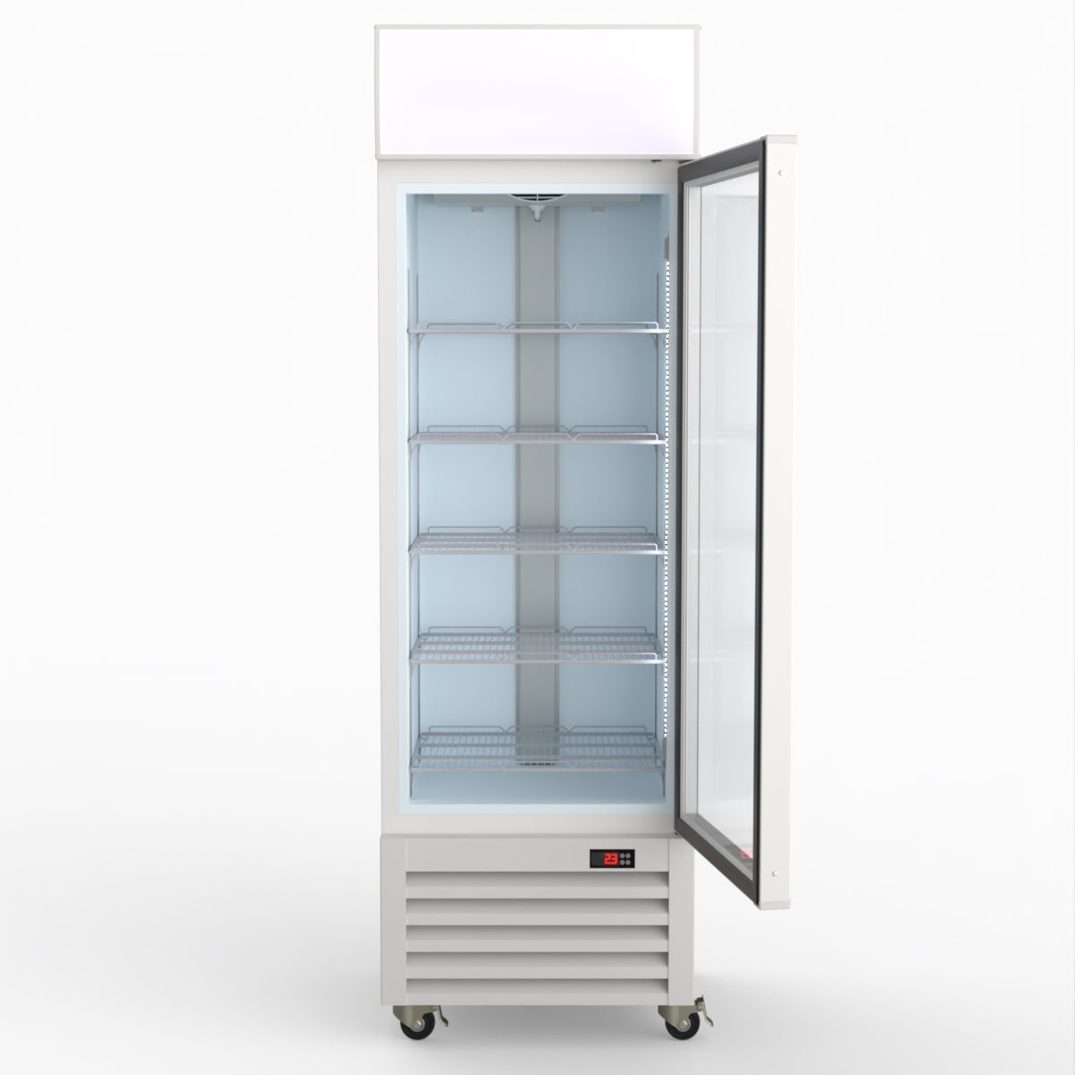 Thermaster Single Glass Door Colourbond Upright Drink Fridge - LG-370P