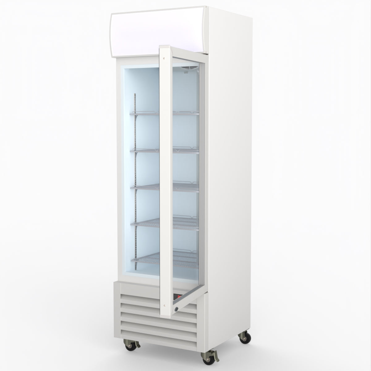 Thermaster Single Glass Door Colourbond Upright Drink Fridge - LG-370P