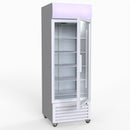 Thermaster 540L Single Glass Door Colourbond Upright Drink Fridge White LG-540P