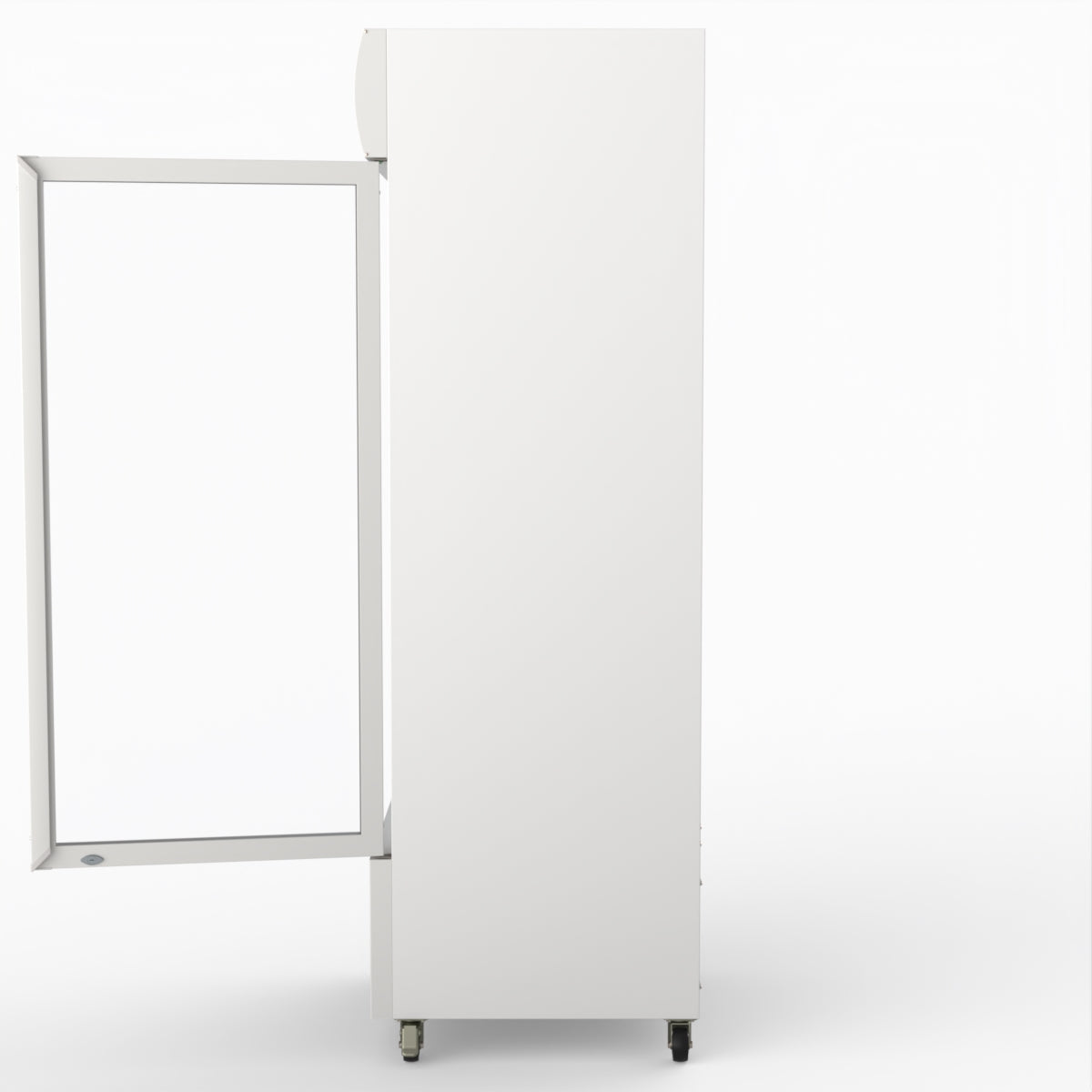 Thermaster 540L Single Glass Door Colourbond Upright Drink Fridge White LG-540P