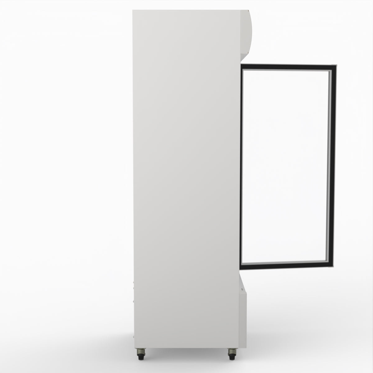 Thermaster 540L Single Glass Door Colourbond Upright Drink Fridge White LG-540P