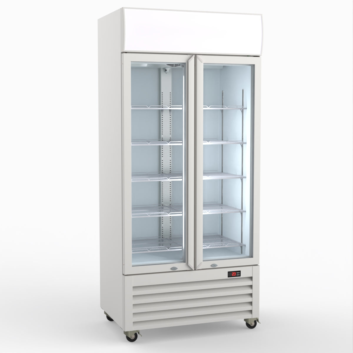 Thermaster 580L Double Glass Door Colourbond Upright Drink Fridge LG-580P