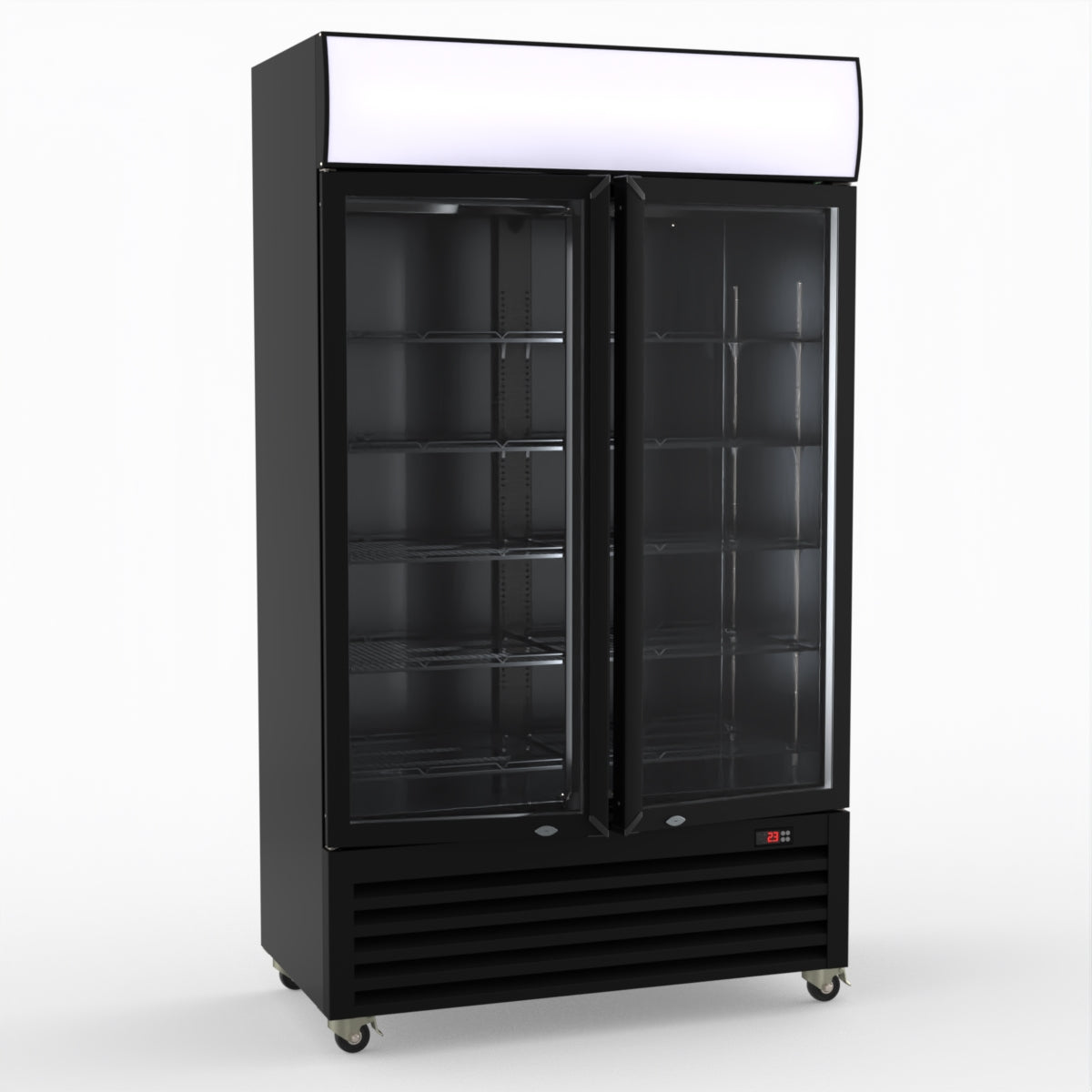 Thermaster Two Glass Door Colourbond Upright Drink Fridge LG-730BP