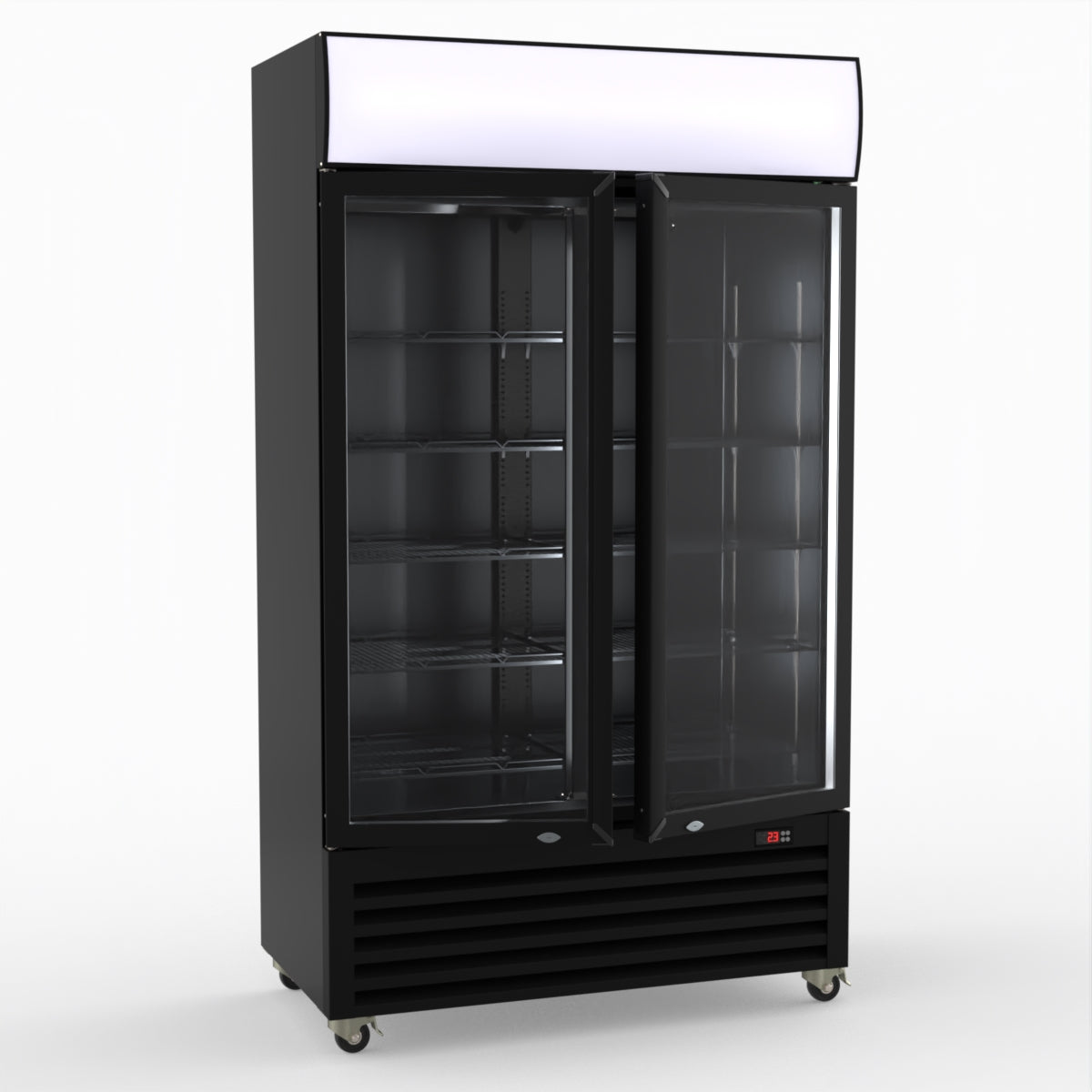 Thermaster Two Glass Door Colourbond Upright Drink Fridge LG-730BP