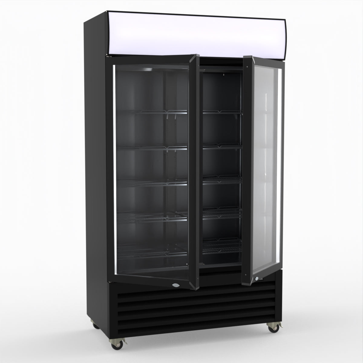 Thermaster Two Glass Door Colourbond Upright Drink Fridge LG-730BP