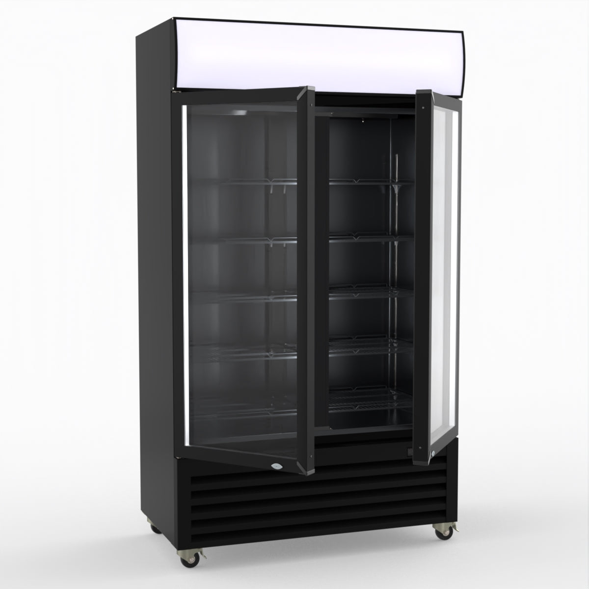 Thermaster Two Glass Door Colourbond Upright Drink Fridge LG-730BP