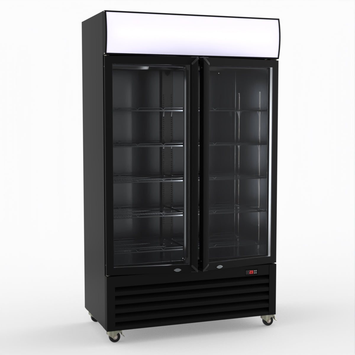 Thermaster Two Glass Door Colourbond Upright Drink Fridge LG-730BP