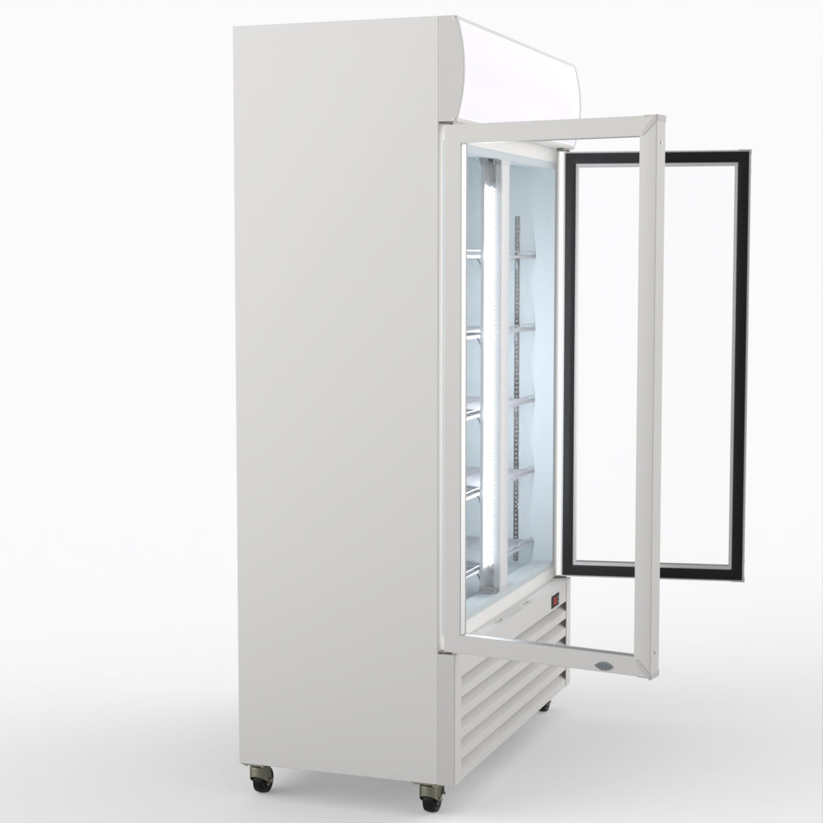 CLEARANCE - Thermaster 730L Two Glass Door Colourbond Upright Drink Fridge LG-730P