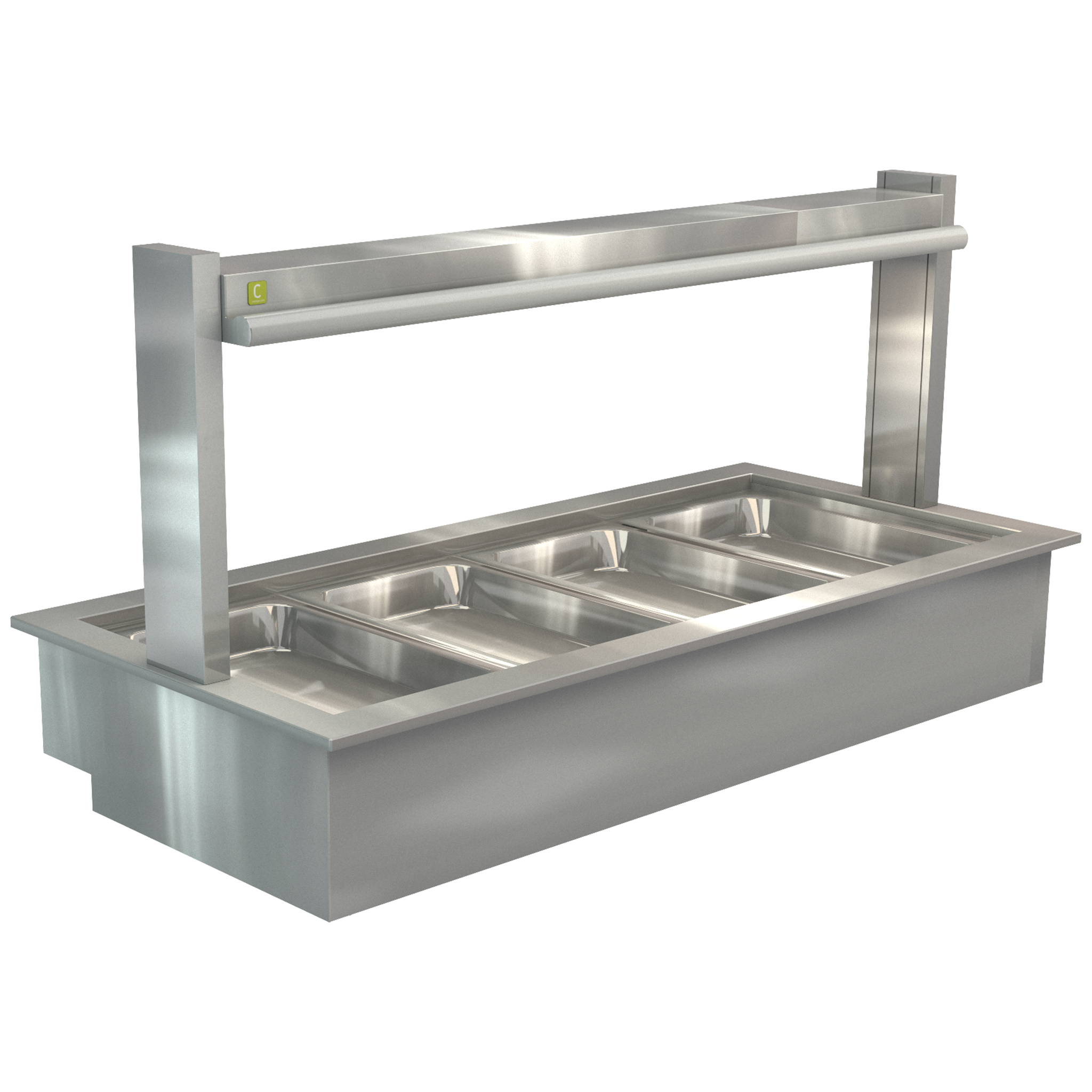 Cossiga Bain Marie Gantry Only with No Glass 1825mmW - LSBM5
