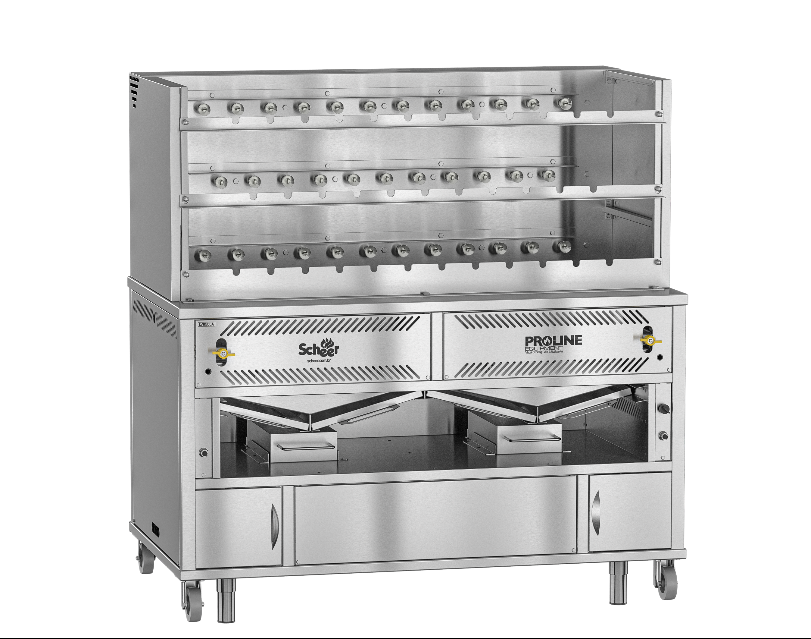 Scheer Gas Lava Rock Rotisserie - 1500mm Width - LVR500A-1500