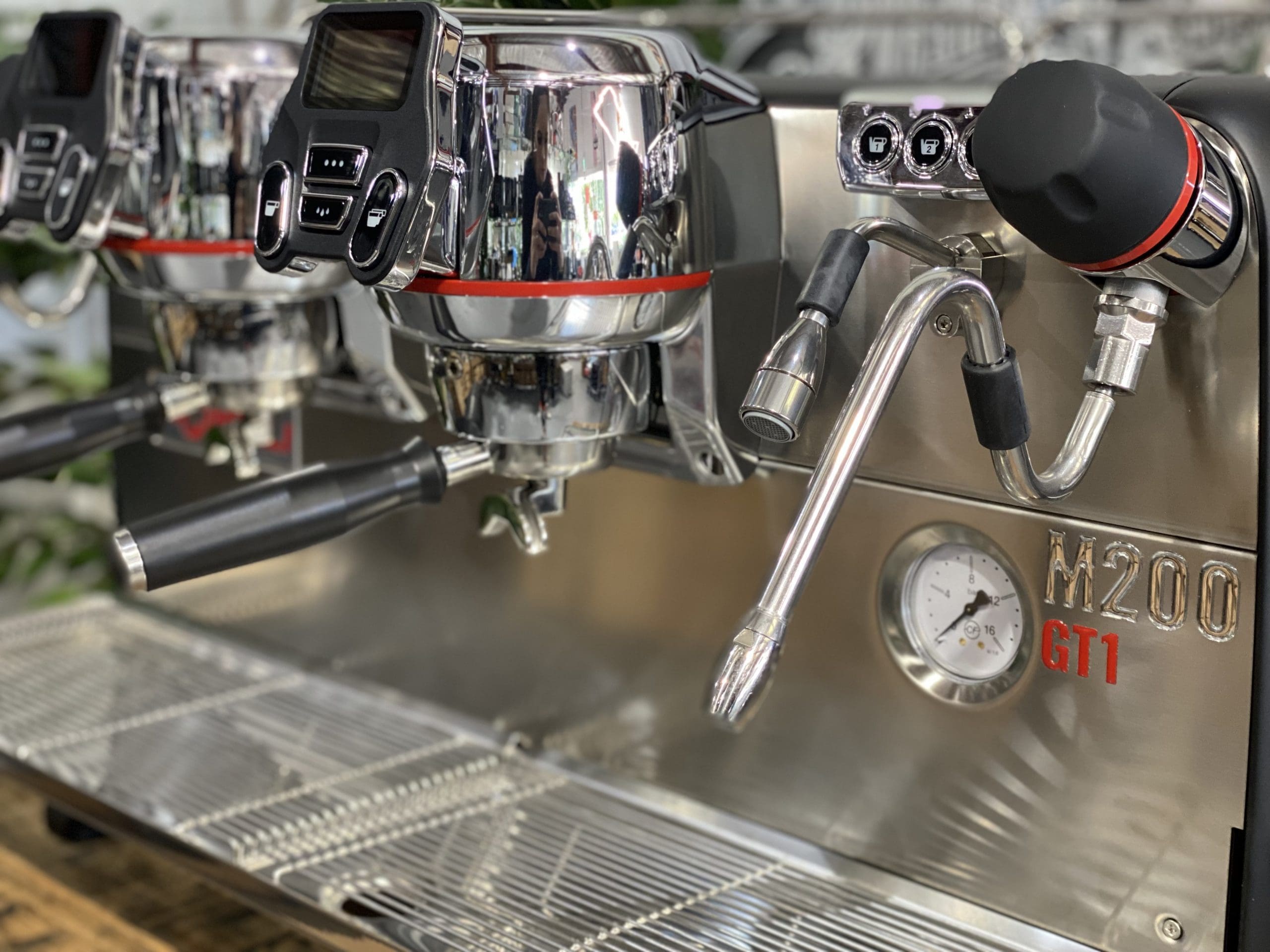 La Cimbali M200 GTI Black - 2 Group Commercial Espresso Machine - Red