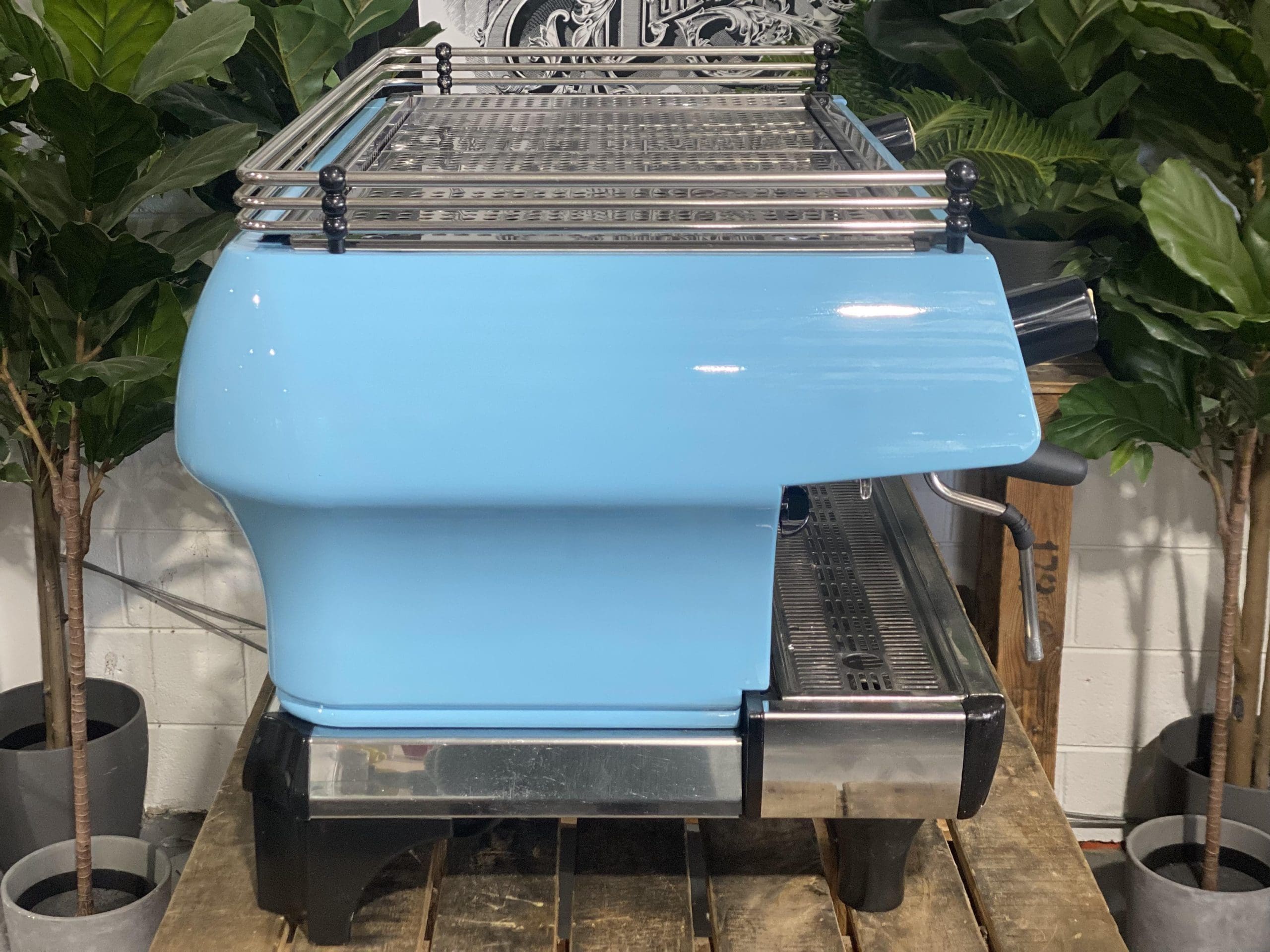 La Marzocco FB80 Baby - 3 Group Commercial Espresso Machine - Blue