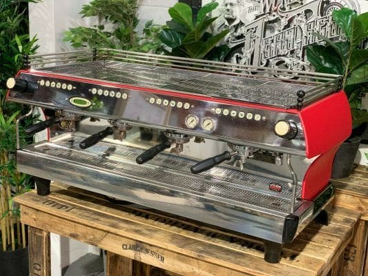 La Marzocco FB80 Matte - 4 Group Commercial Espresso Machine - Red