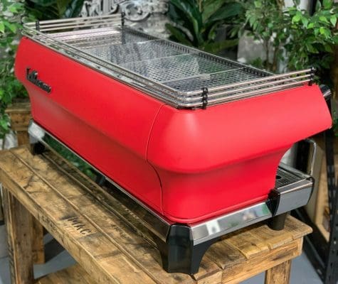 La Marzocco FB80 Matte - 4 Group Commercial Espresso Machine - Red