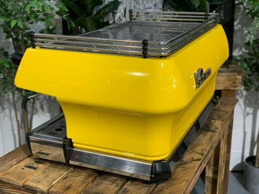 La Marzocco FB80 3 Group Yellow w. Timber Handles