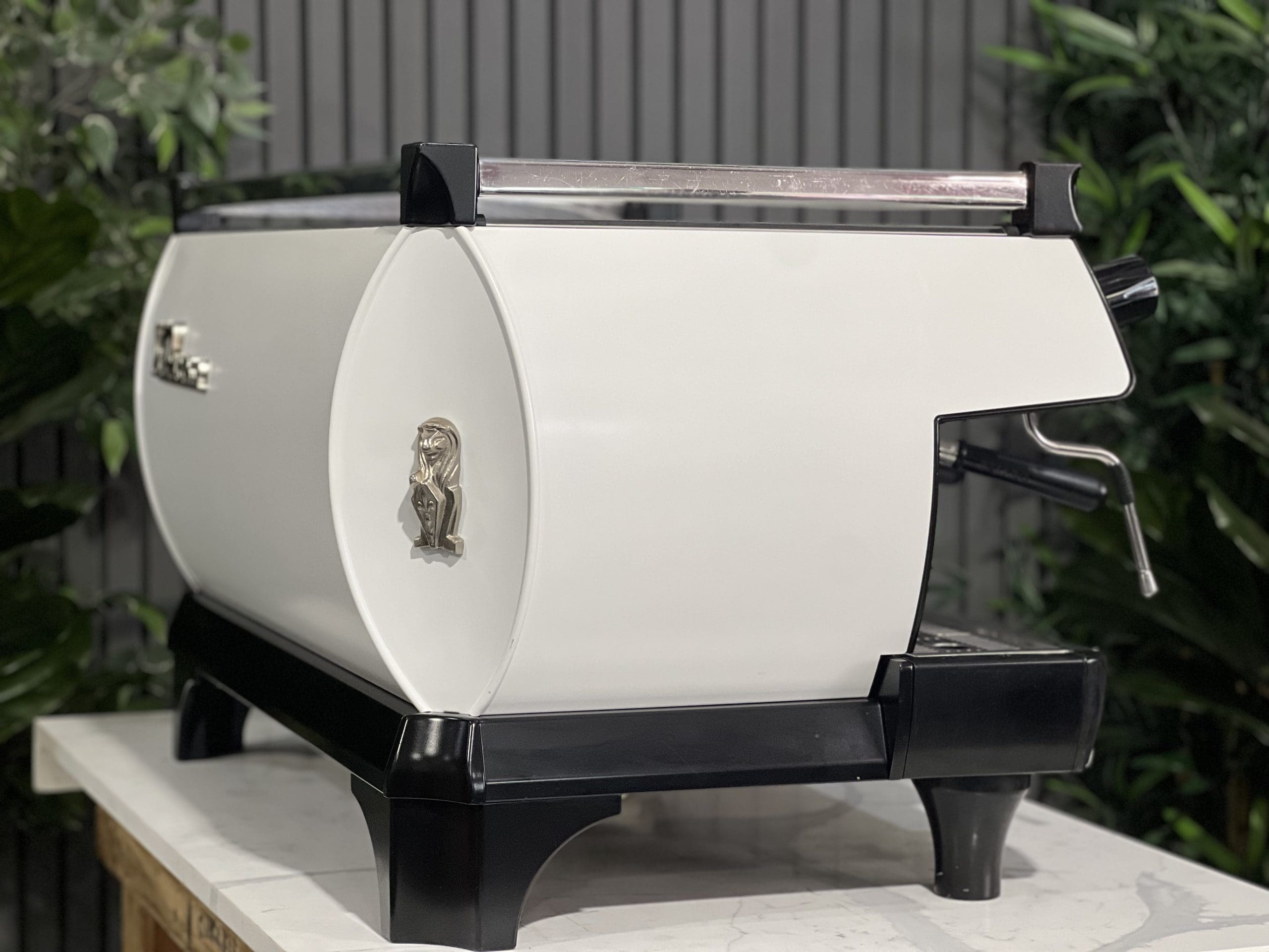 La Marzocco GB5 3 Group High Feet Full White