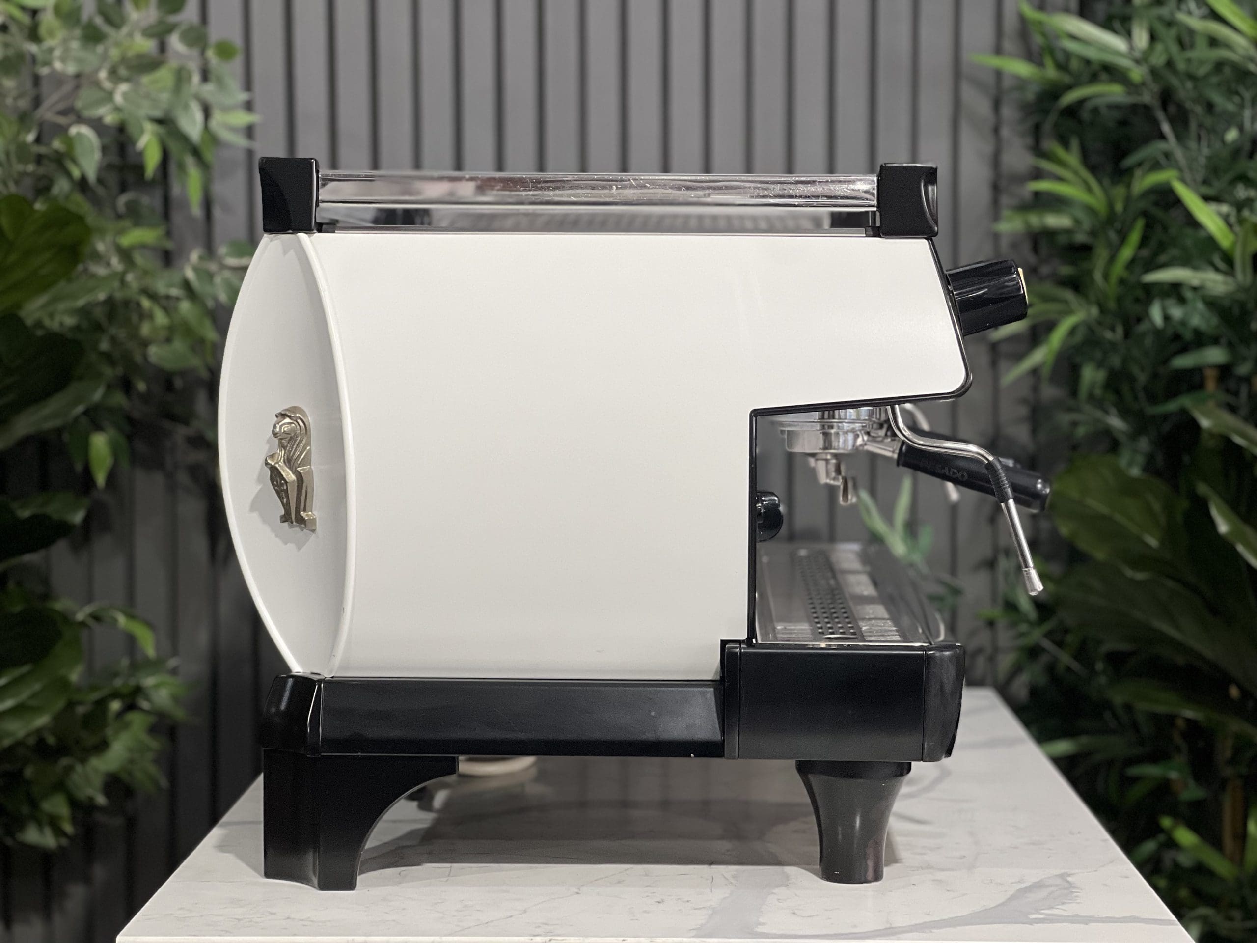 La Marzocco GB5 High Feet Full - 3 Group Commercial Espresso Machine - White