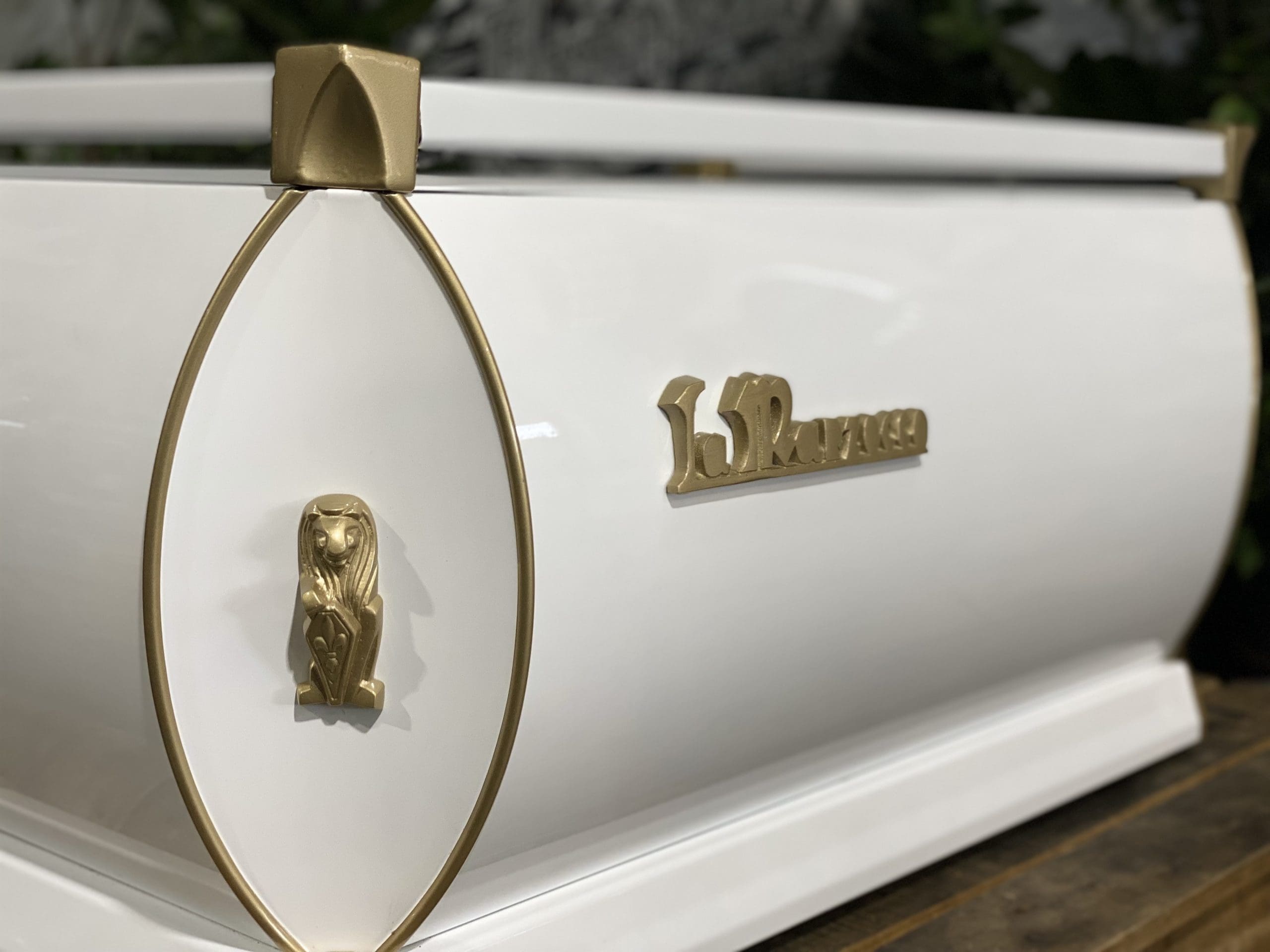 La Marzocco GB5 White - 3 Group Commercial Espresso Machine - Gold