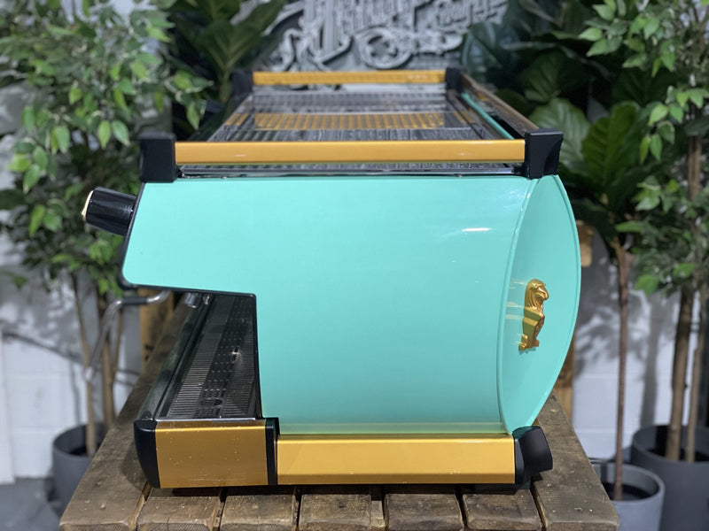 La Marzocco GB5 4 Group Green & Gold