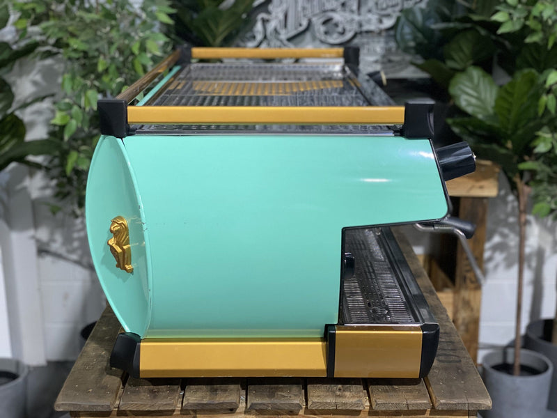 La Marzocco GB5 4 Group Green & Gold