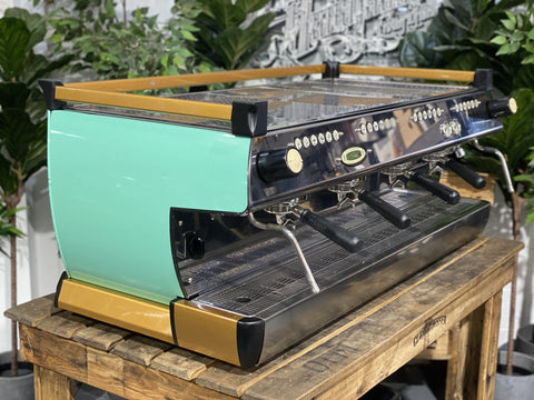 La Marzocco GB5 4 Group Green & Gold