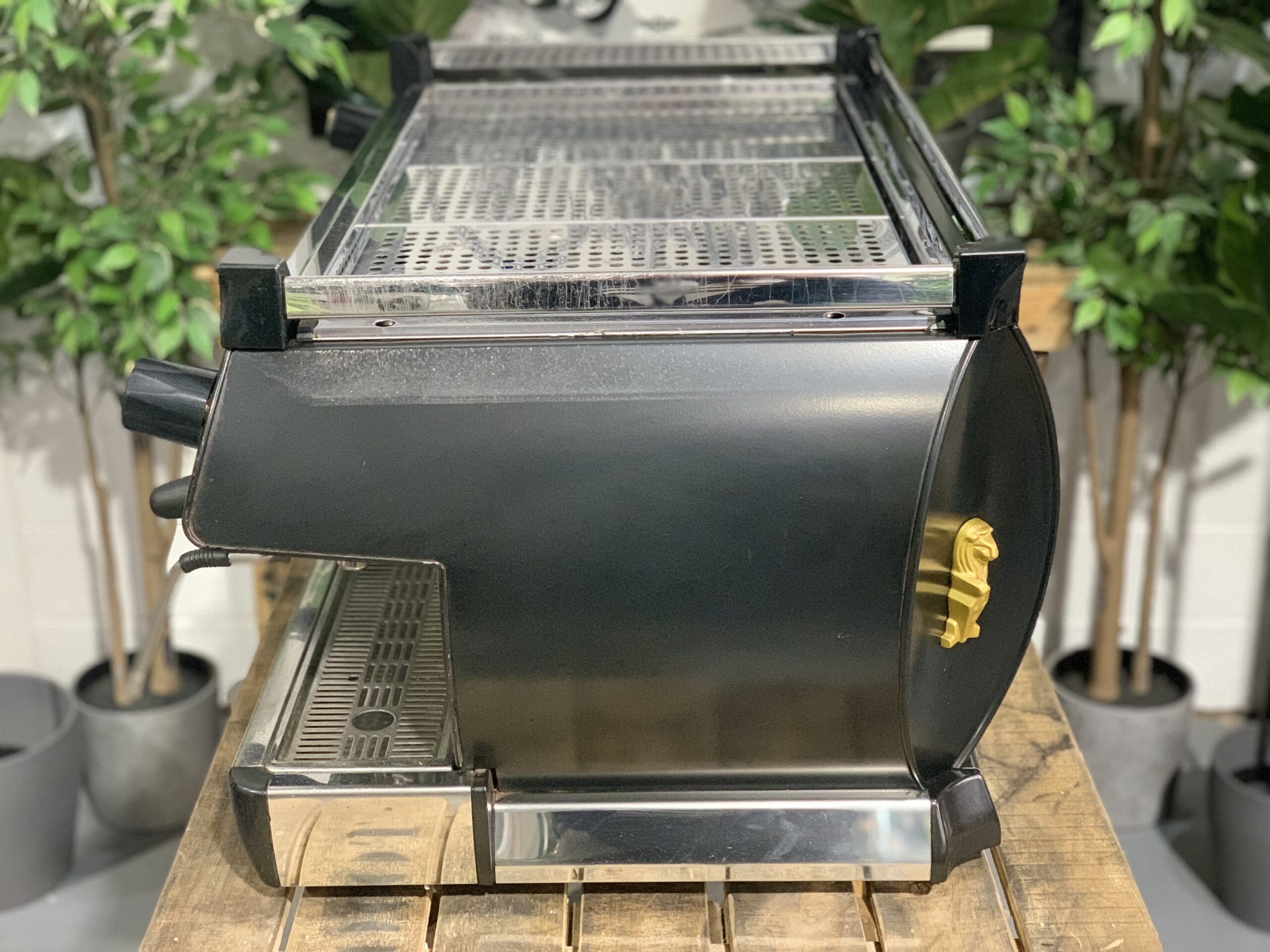 La Marzocco GB5 Black - 3 Group Commercial Espresso Machine - Gold