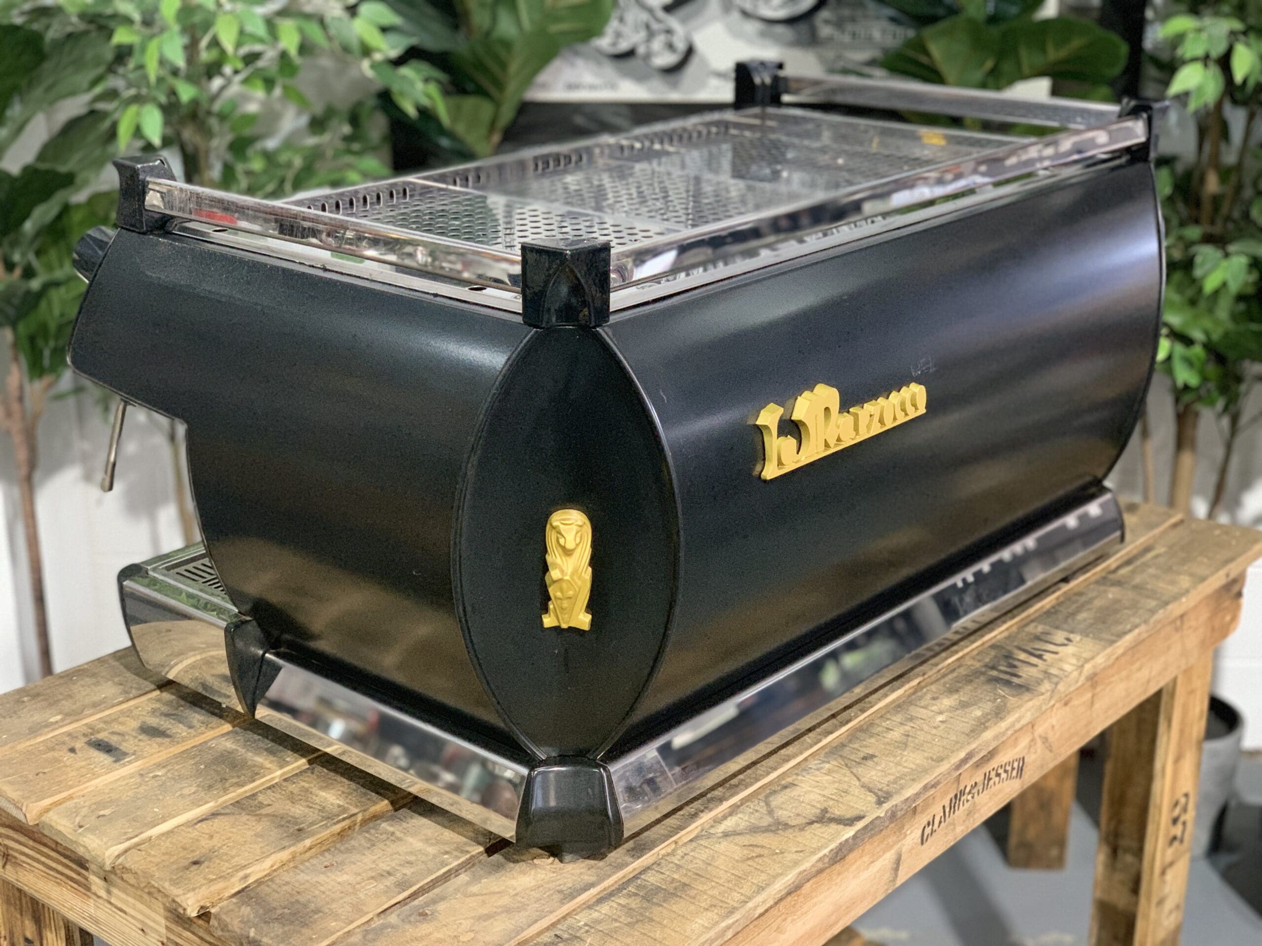 La Marzocco GB5 Black - 3 Group Commercial Espresso Machine - Gold