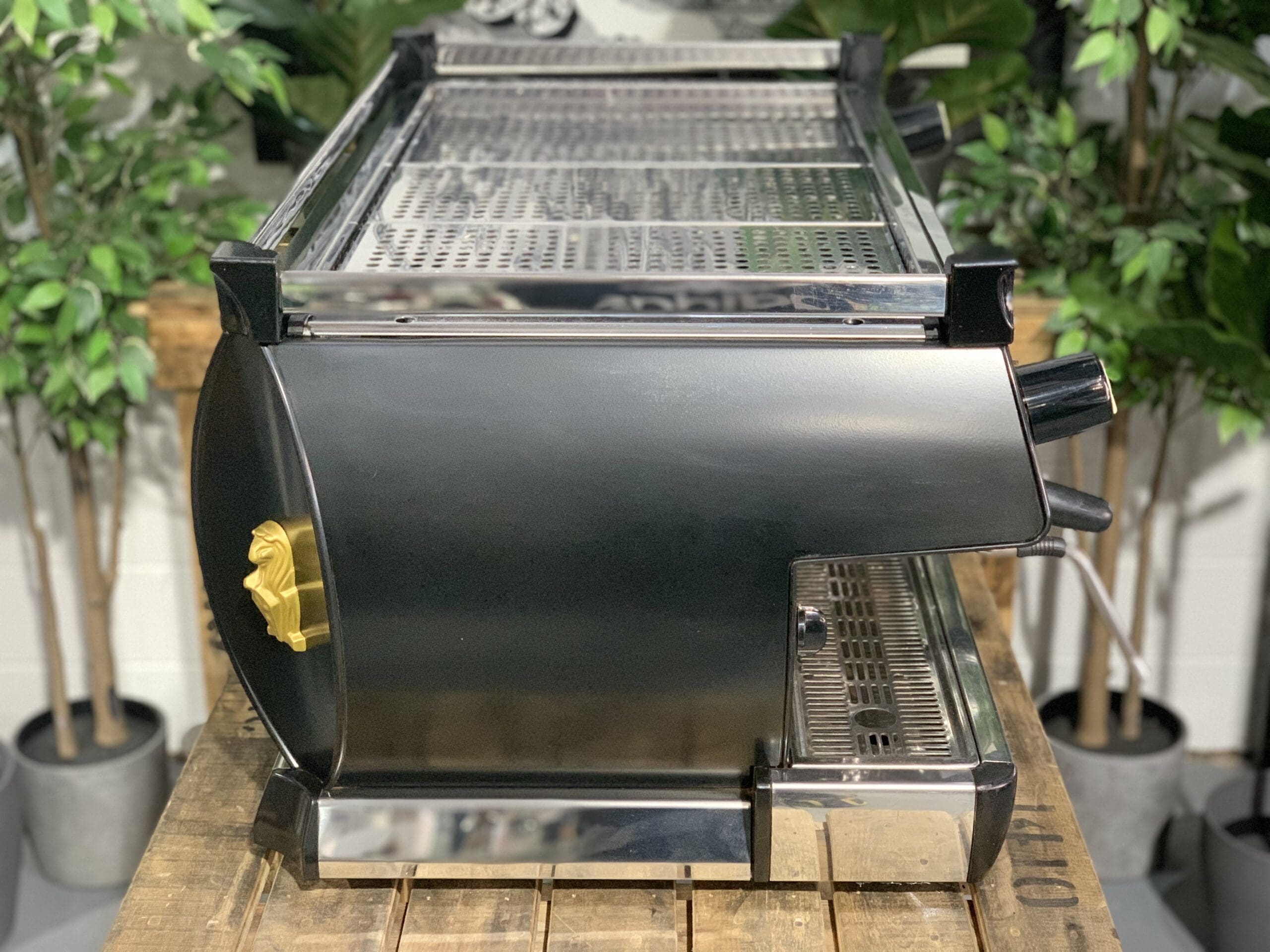 La Marzocco GB5 Black - 3 Group Commercial Espresso Machine - Gold