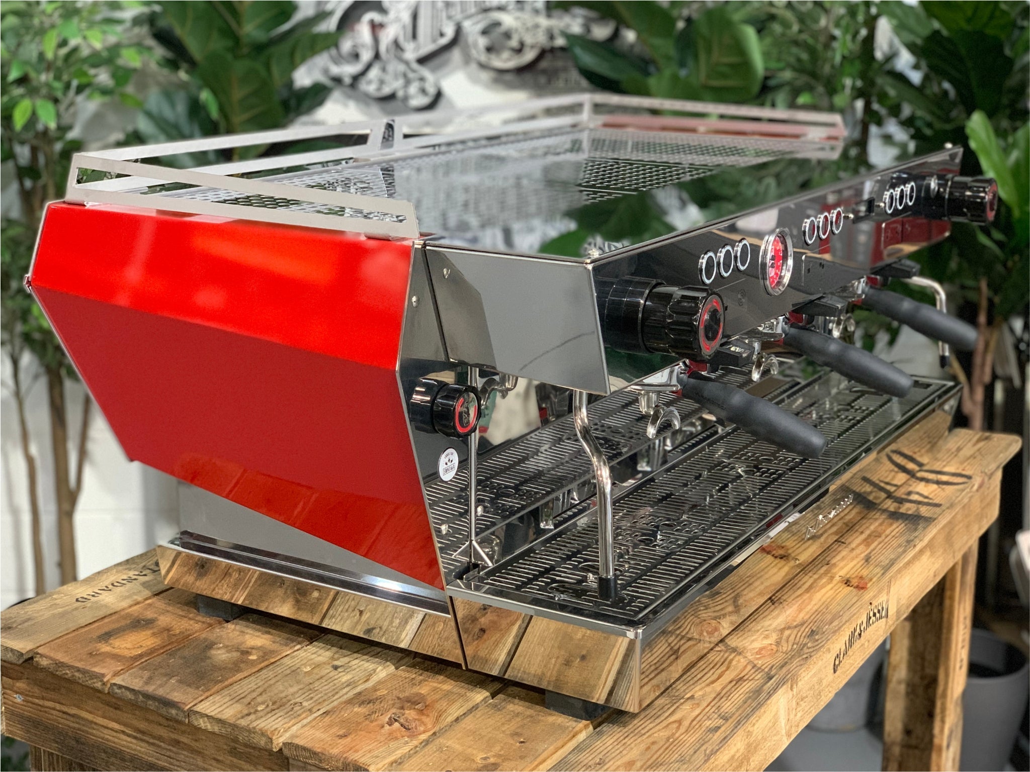 La Marzocco KB90 Red - 3 Group Commercial Espresso Machine - Stainless