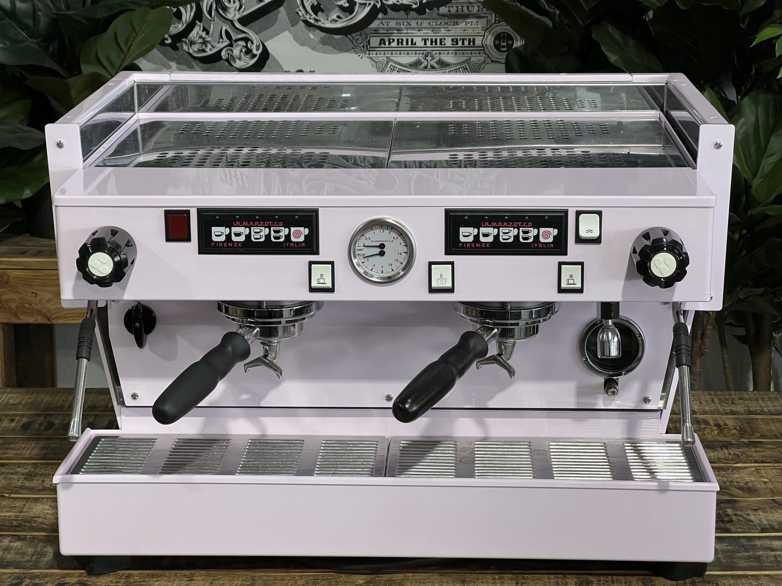 La Marzocco Linea Classic Feather Boa - 2 Group Commercial Espresso Machine - Pink