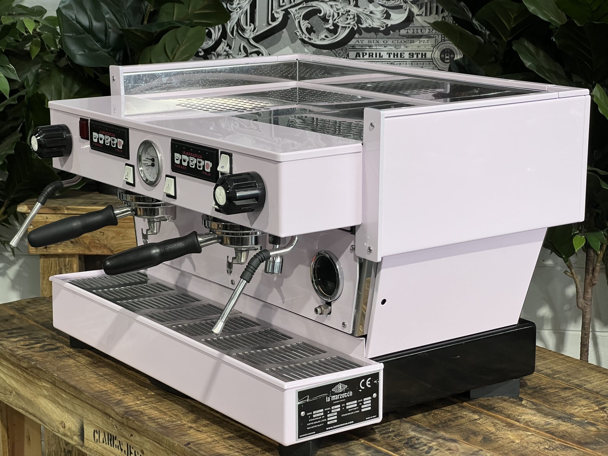 La Marzocco Linea Classic Feather Boa - 2 Group Commercial Espresso Machine - Pink